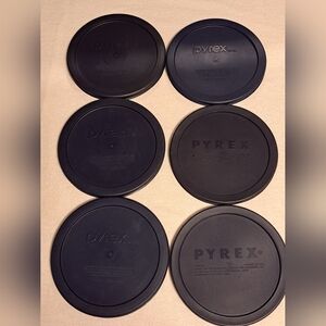 Pyrex Lids Blue 6" Bundle